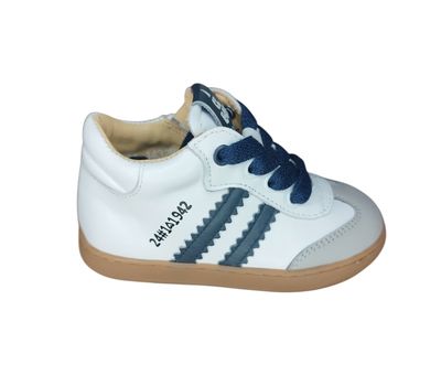 Acebos sportieve sneaker wit met donkerblauw