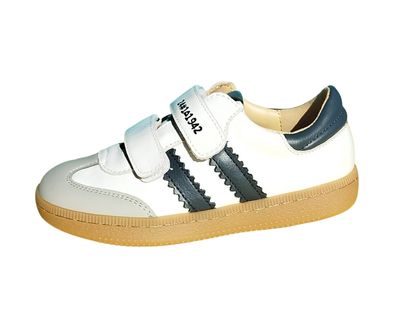 Acebos witte sneaker blauwe strepen