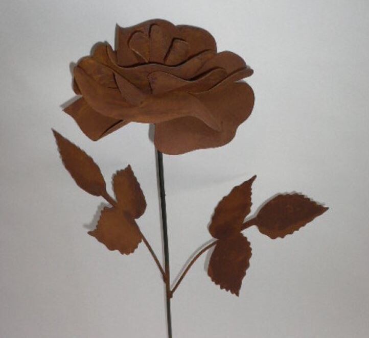 Roos met bladeren D20 H85cm Roos met bladeren D20 H85cm