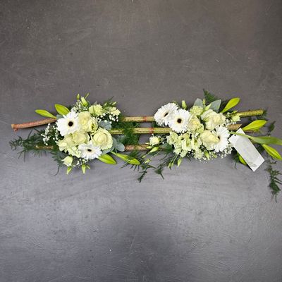 Bloemstuk FRB-601 wit/groen