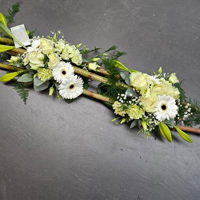 Bloemstuk FRB-601 wit/groen