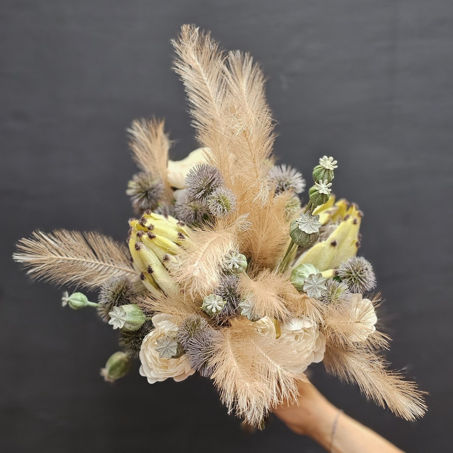 Bruidsboeket FTB-109 in zijde bloemen