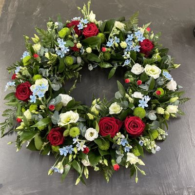 Krans FRK-207 blauw-rood