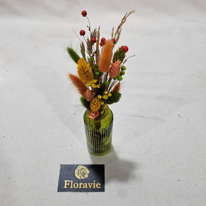 Vaasje droogbloemen, Belle D'avalane