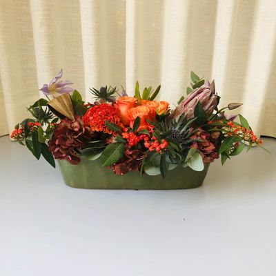 Model 03: Bloemstuk Langwerpig herftstinten
