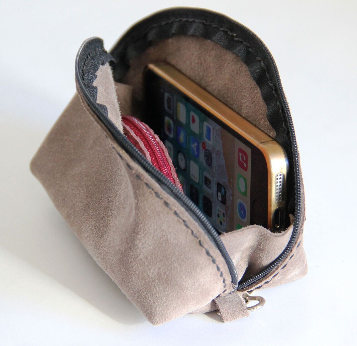 Pochette Demi-Lune en cuir