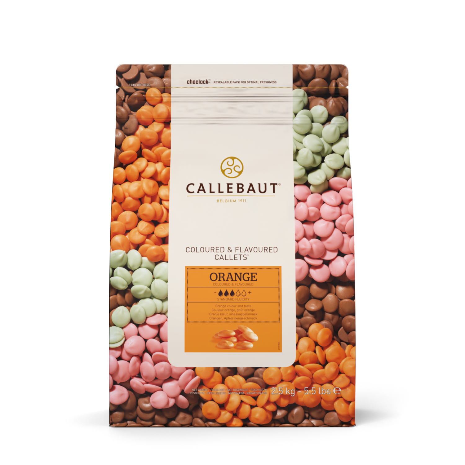 Callebaut Callets - Orange - 2,5 kg