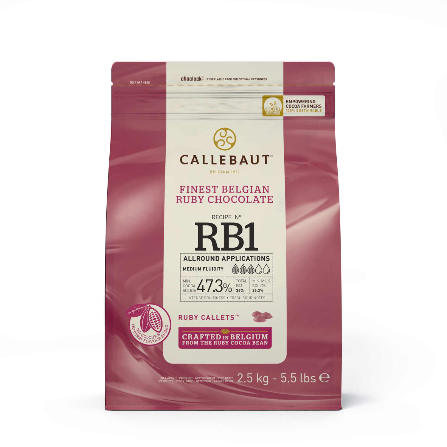 Callebaut Callets - Ruby - 2,5 kg