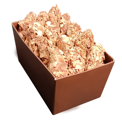 Flaked truffles with almonds