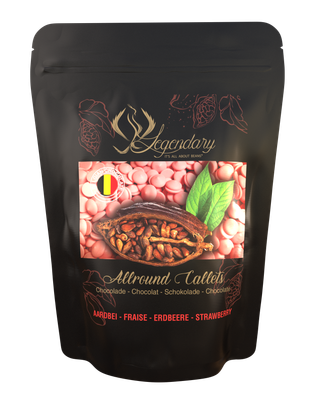 Callets - Belgische aardbei chocolade (250gr-500gr-1kg)