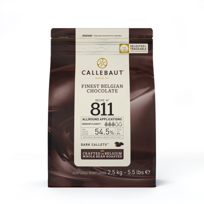 Callebaut Callets - Donker 811 - 2,5 kg (54.5 % cacao solids)
