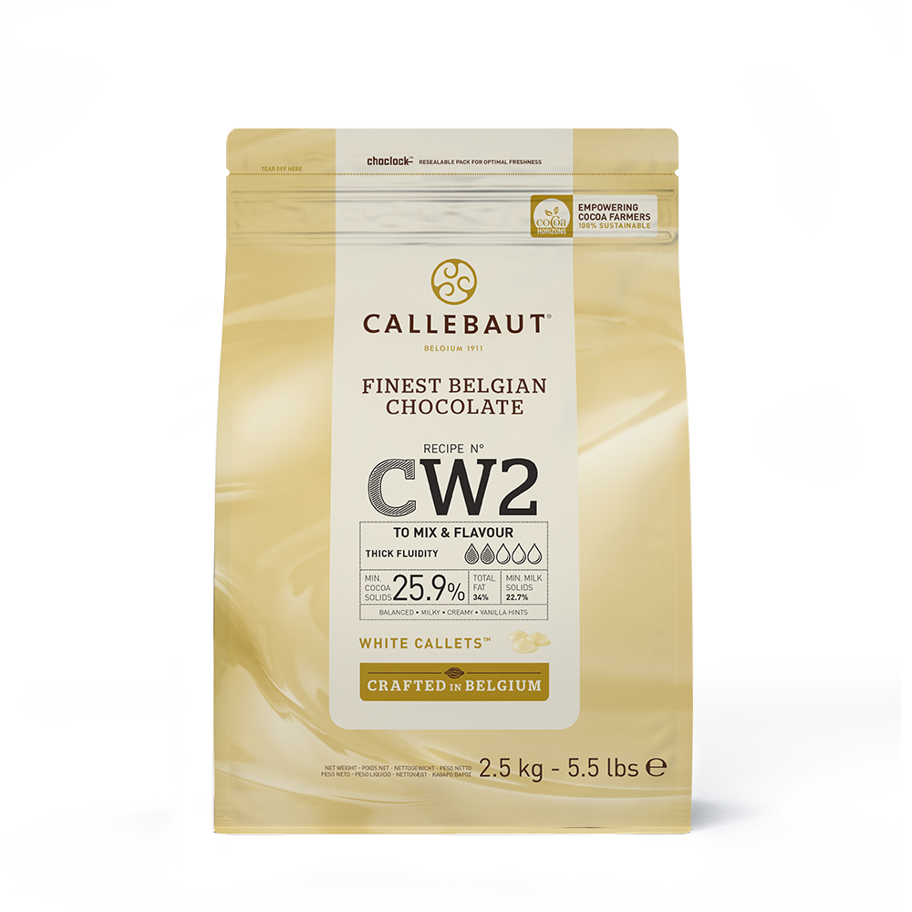 Callebaut Callets – Weiß W2 – 2,5 kg (28,5 % Kakaomasse)