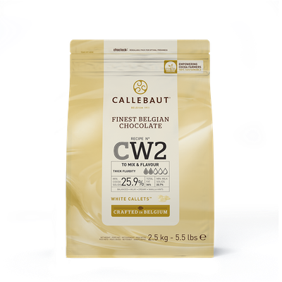 Callebaut Callets - Witte W2 - 2,5 kg (28.5 % cacao solids)