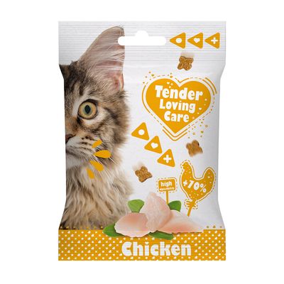 Tlc soft kattensnack kip 50 gr