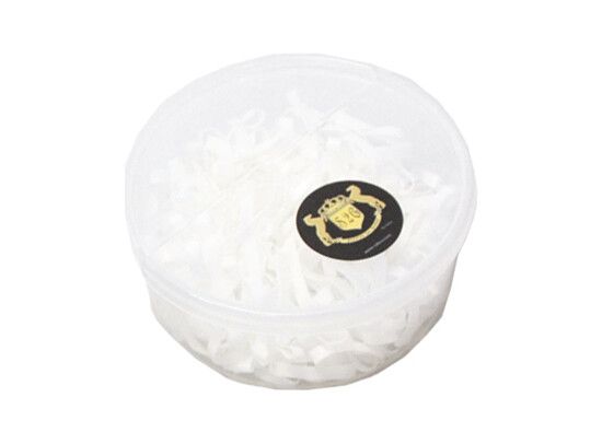 ELASTIEKJES VOOR DE MANEN UIT SILICONE 250ST WIT