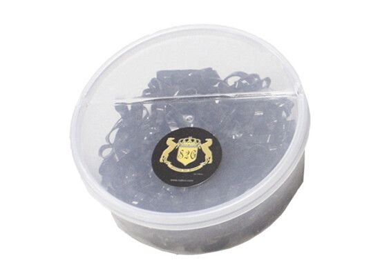 ELASTIEKJES VOOR DE MANEN UIT SILICONE 250ST ZWART
