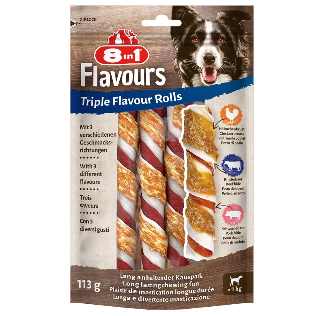 Delights triple flavour rolls
