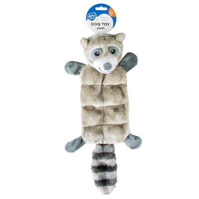 Pluche wasbeer squeaky grijs