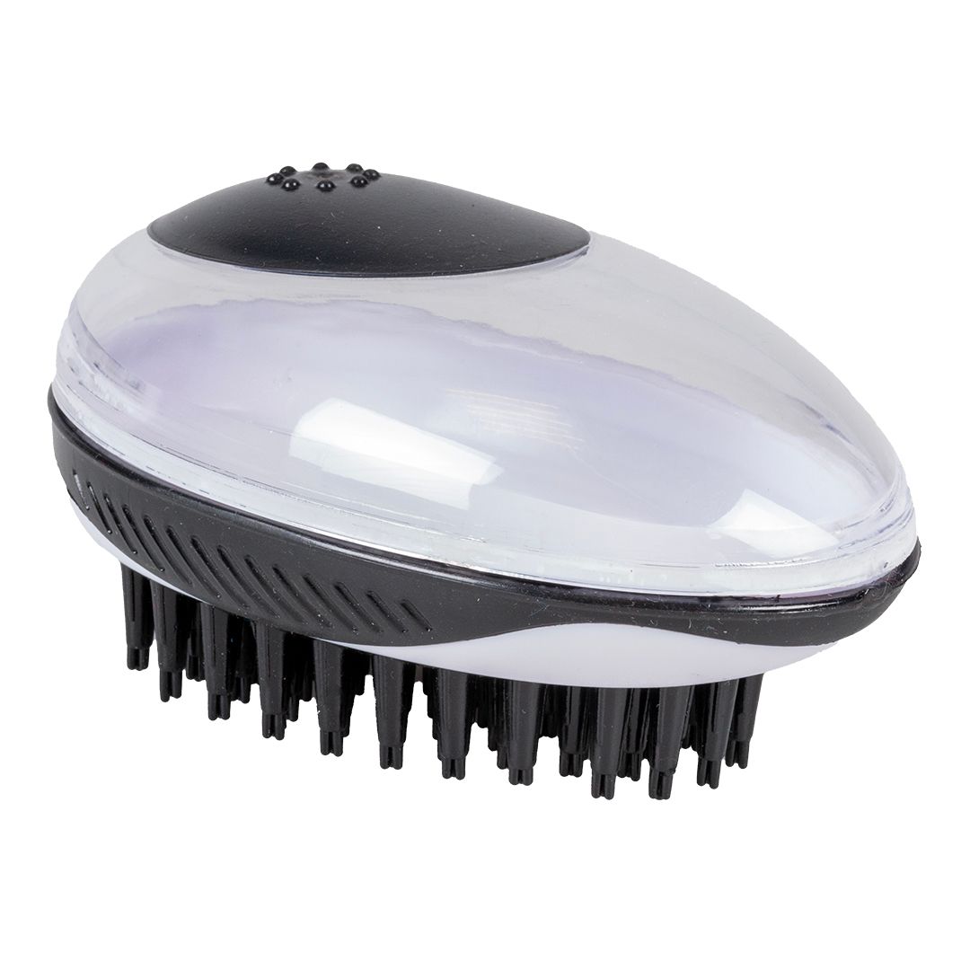 Shampoo- en massageborstel zwart