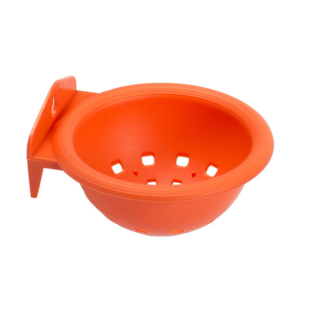 Nestje Plastiek met Muurhaak Oranje