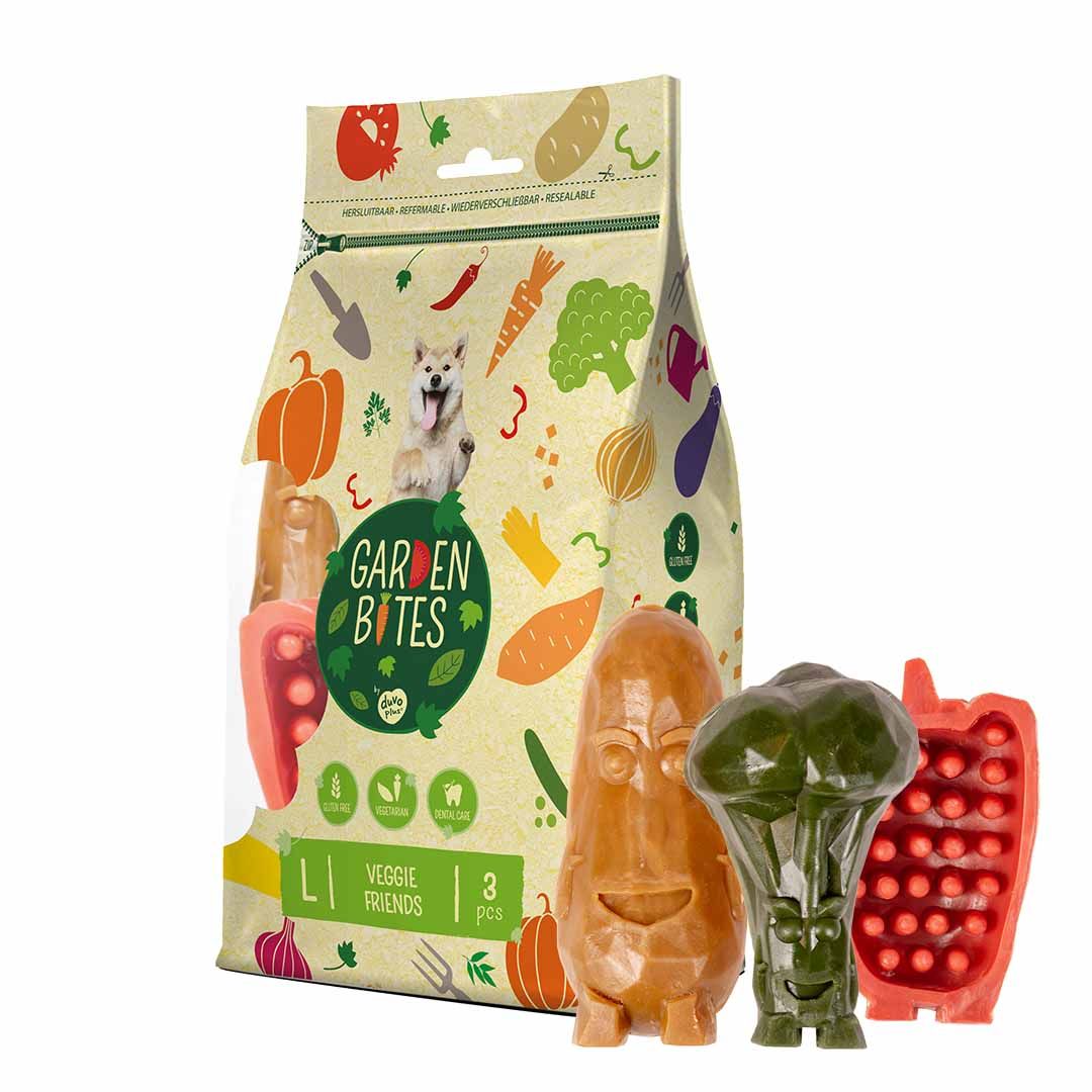 Garden Bites Veggie Friends 3 stuks L