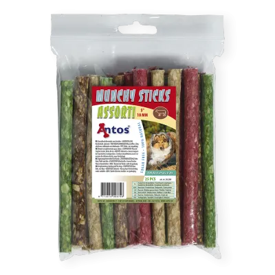 Munchy Sticks 5&quot; 10 mm Assorti 25 stuks
