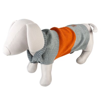 Hondensweater Cozy Grijs/oranje