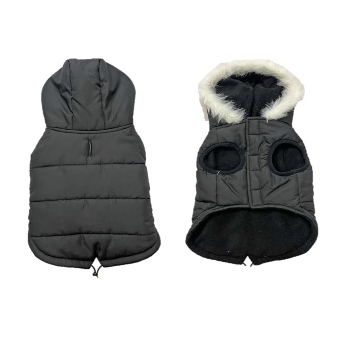 Hondenjas puffer eskimo Zwart