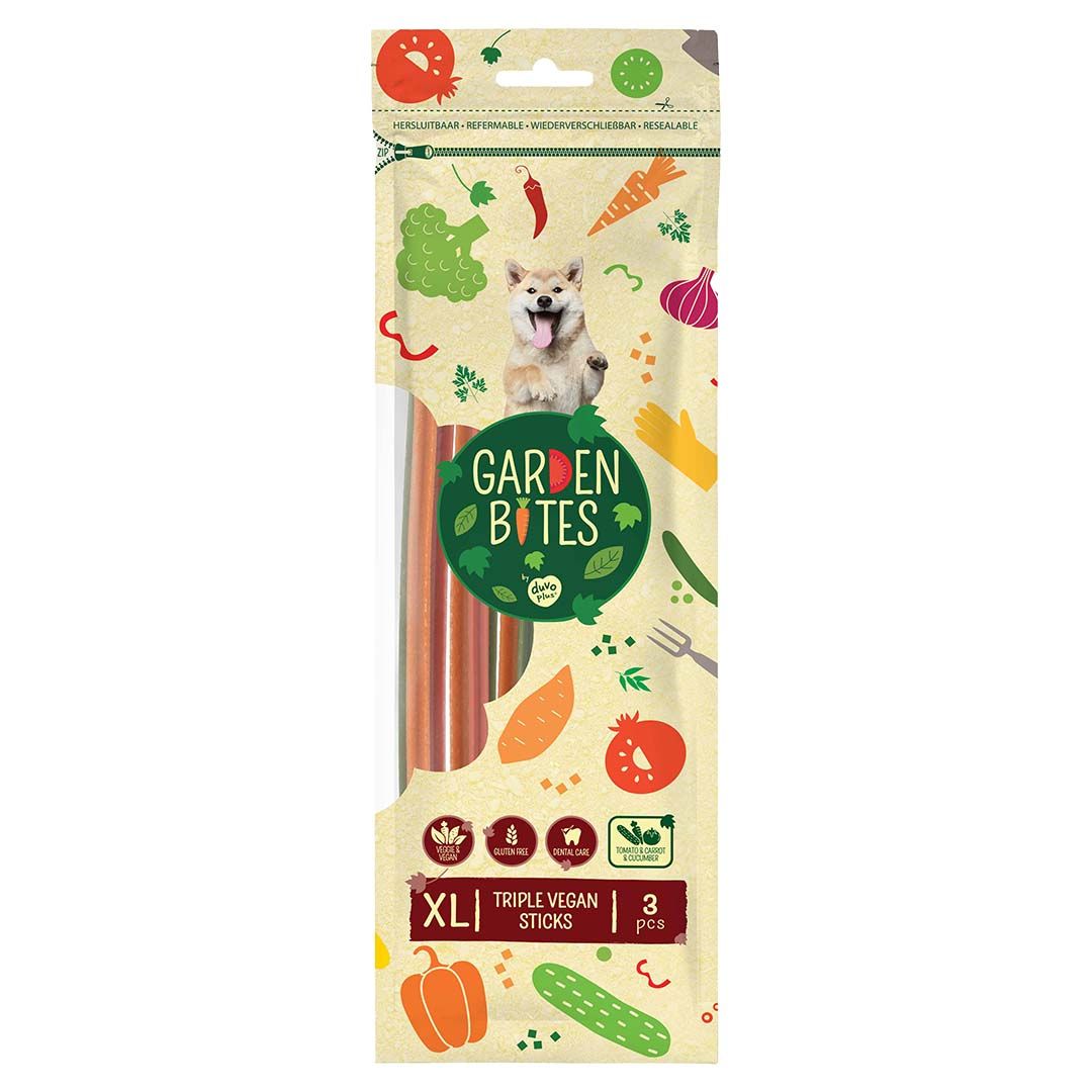 Garden Bites triple vegan sticks Meerkleurig