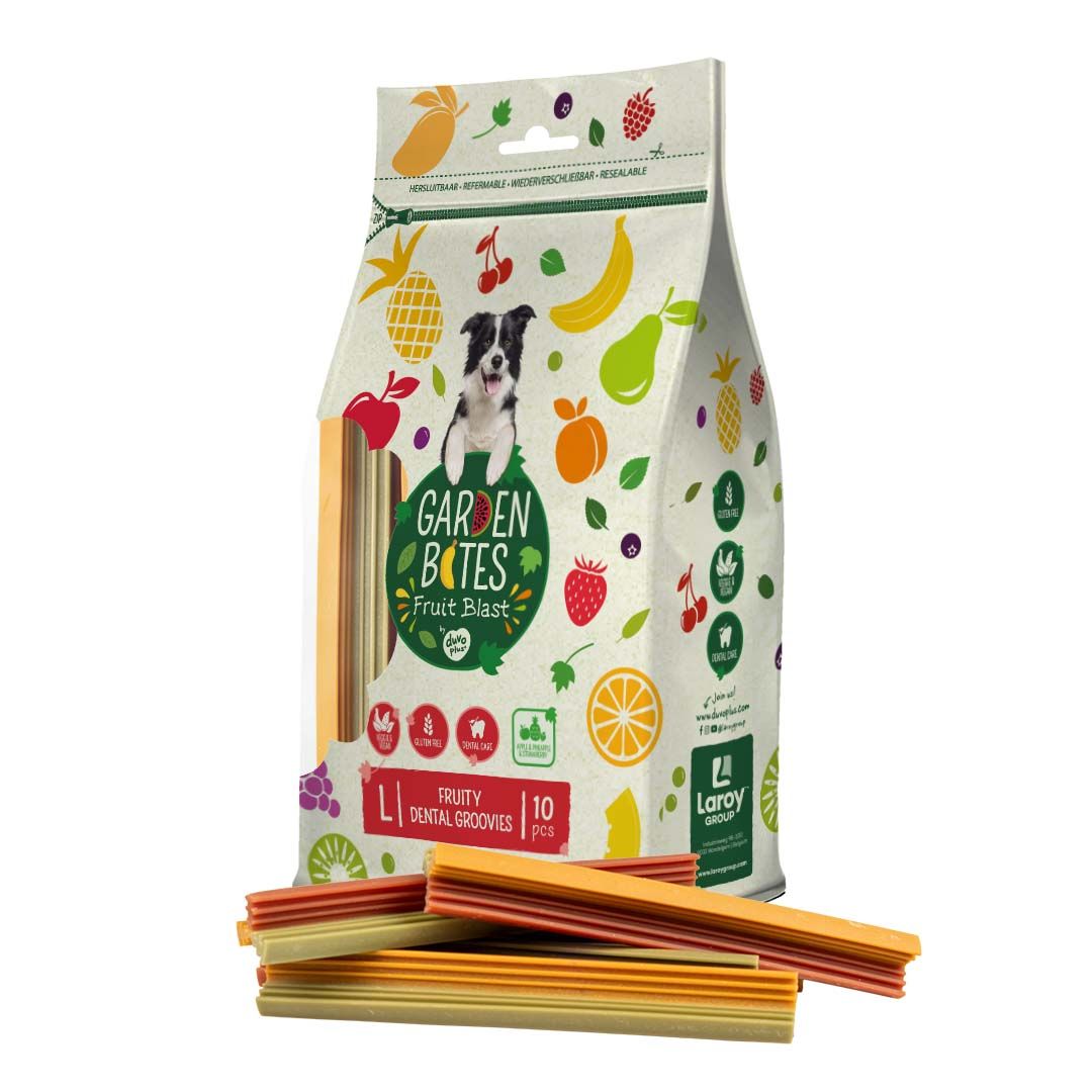 Garden Bites Fruity dental groovies