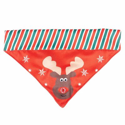 Xmas Flash LED bandana Rood