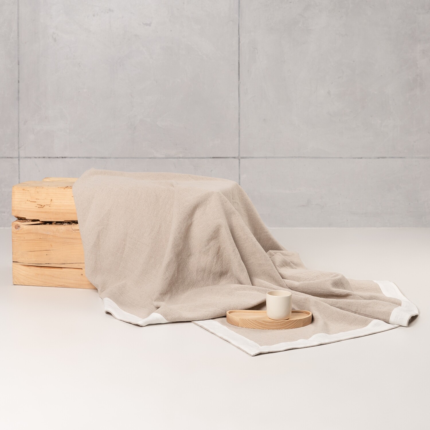 Hemp linen throw blanket
