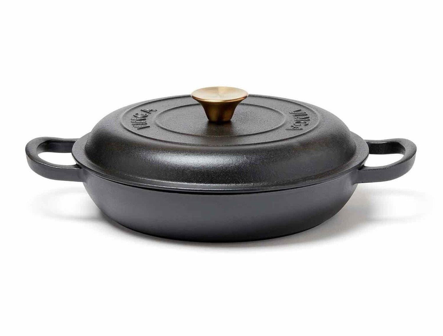 Monte gietijzeren sauteerpan