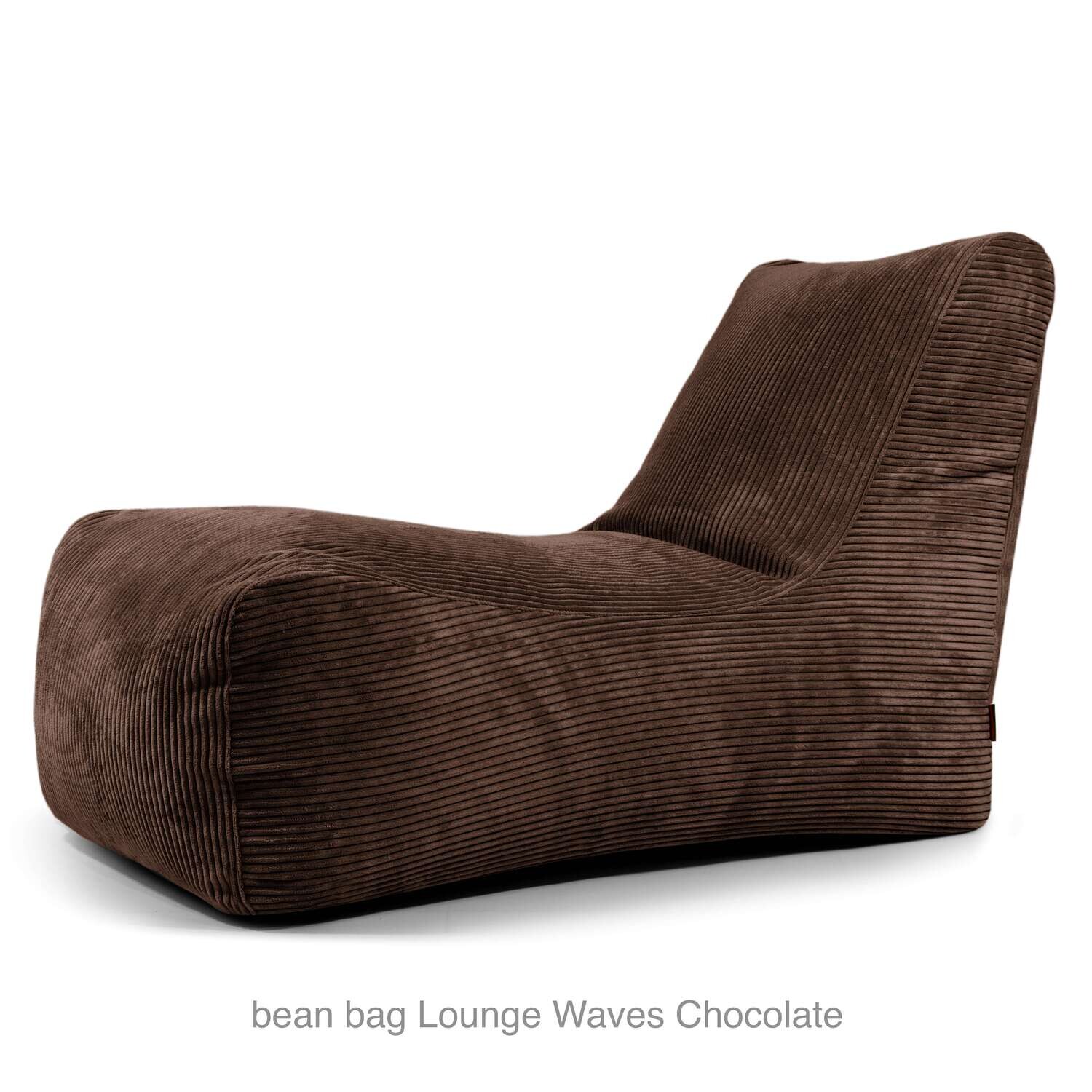 Bean bag Lounge Waves, kleur: Chocolate