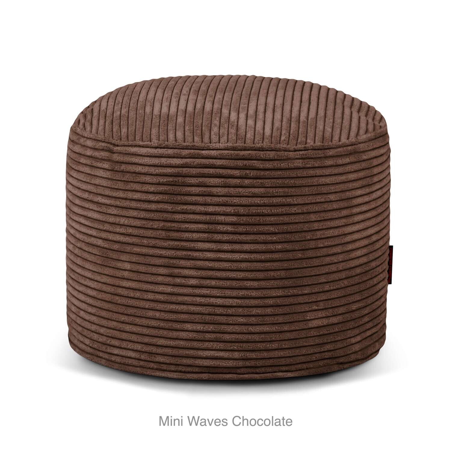 Mini bean bag Waves, kleur: Chocolate