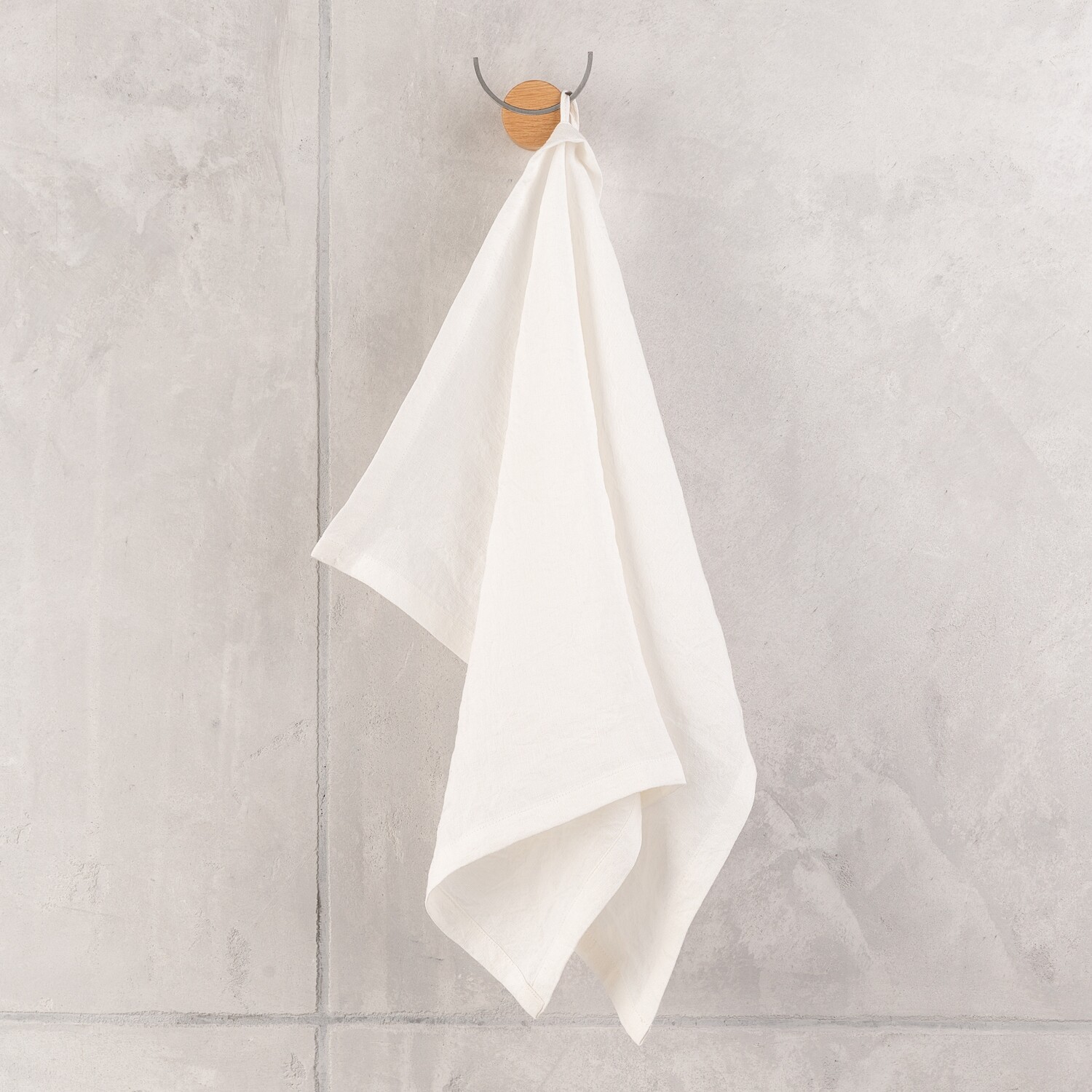 Hemp tea towel, off white