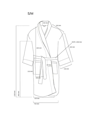 Harper bathrobe, Size: S/M