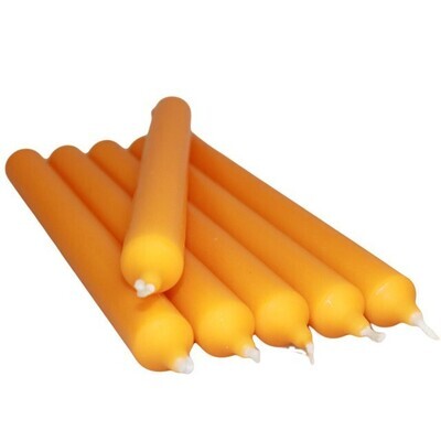 Bright Orange Dinner Candles 5st.