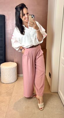 🌸 Rosy Wide Pants