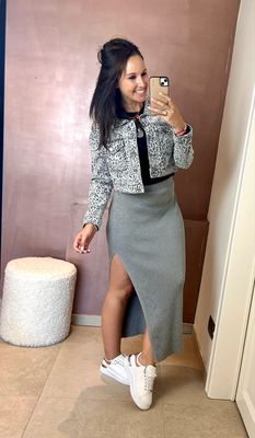 leopard jeans vest