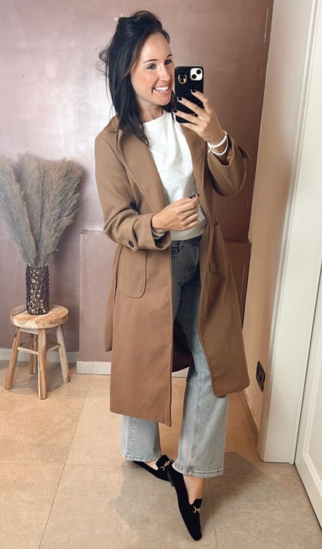 Classic Camel Coat – Long Fit