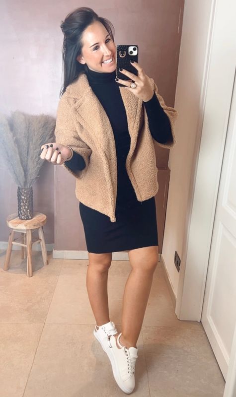 Teddy Cozy Jacket – Latte Brown