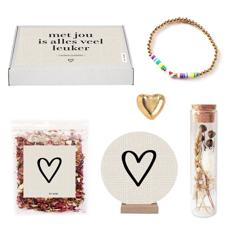 Cadeaupakket / Met jou is alles veel leuker