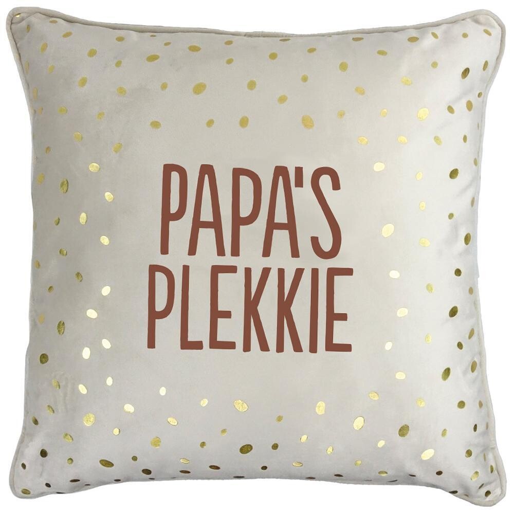 Sierkussen - Papa's Plekkie 45x45