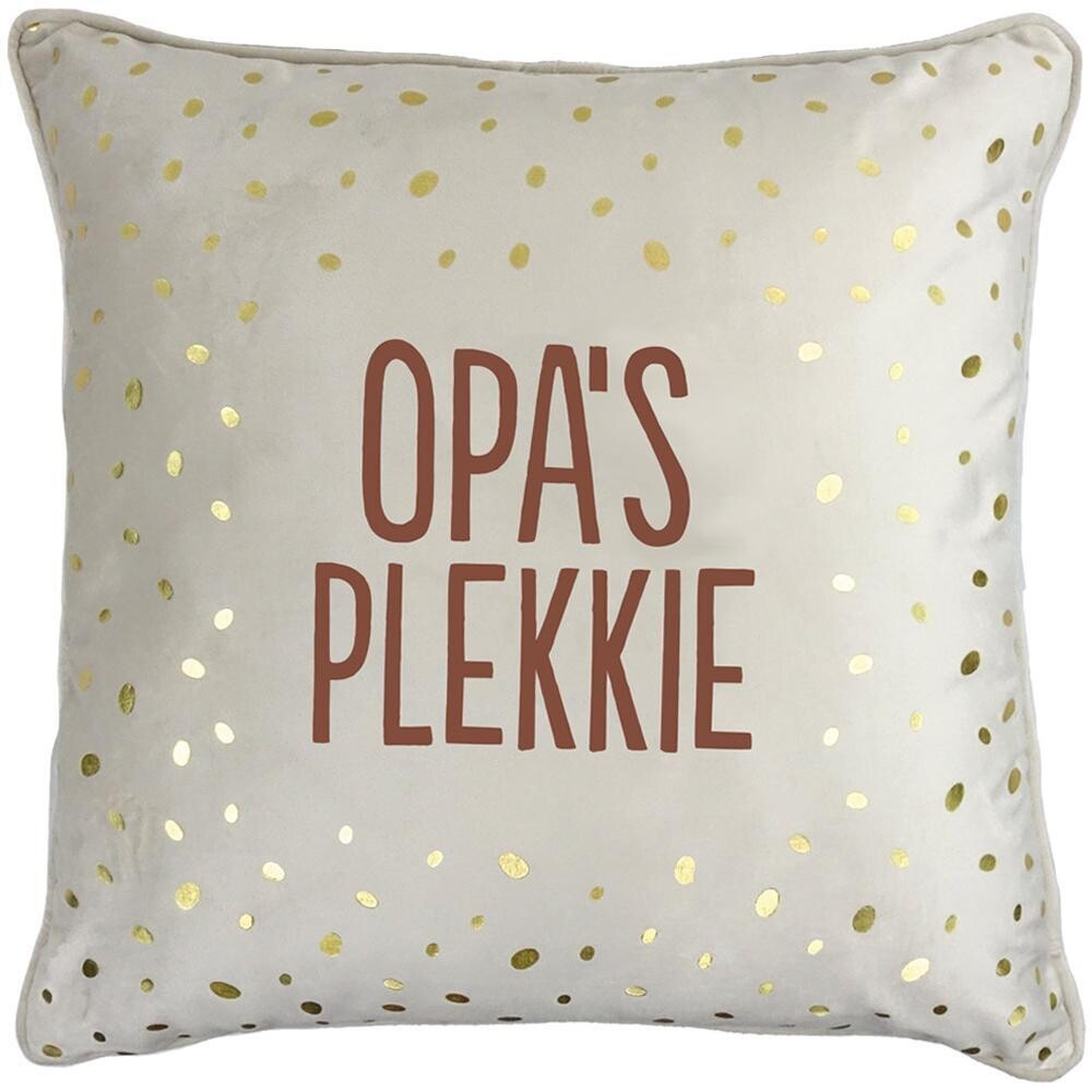 Sierkussen - Opa's Plekkie 45x45