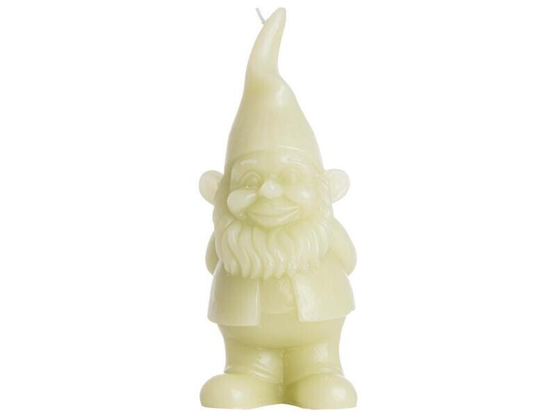 Kaars kabouter ø7,5x19,5cm Groen