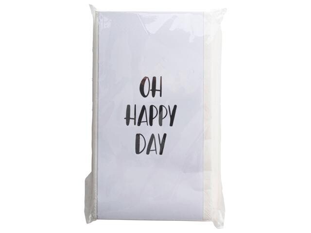 Servetten'Oh Happy Day' 20x10cm20st
