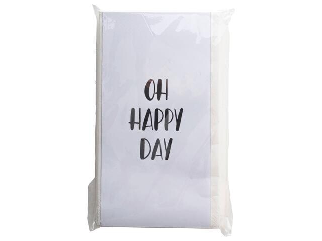Servetten&#39;Oh Happy Day&#39; 20x10cm20st
