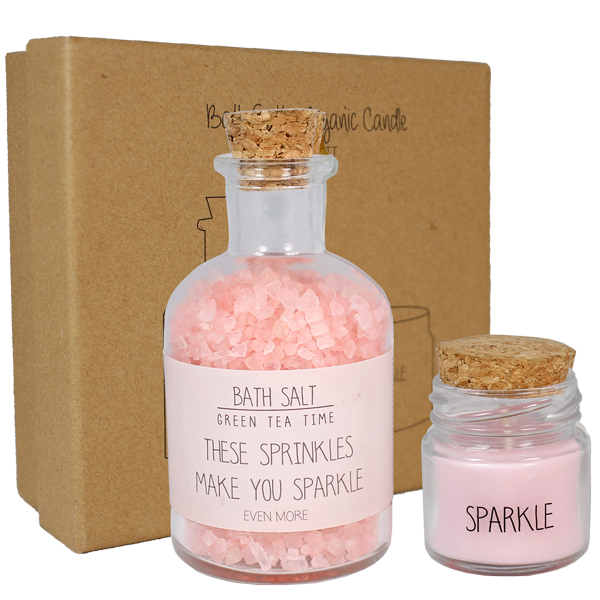 SPA GIFTBOX - THESE SPRINKLES MAKE YOU SPARKLE - GREEN TEA TIME
