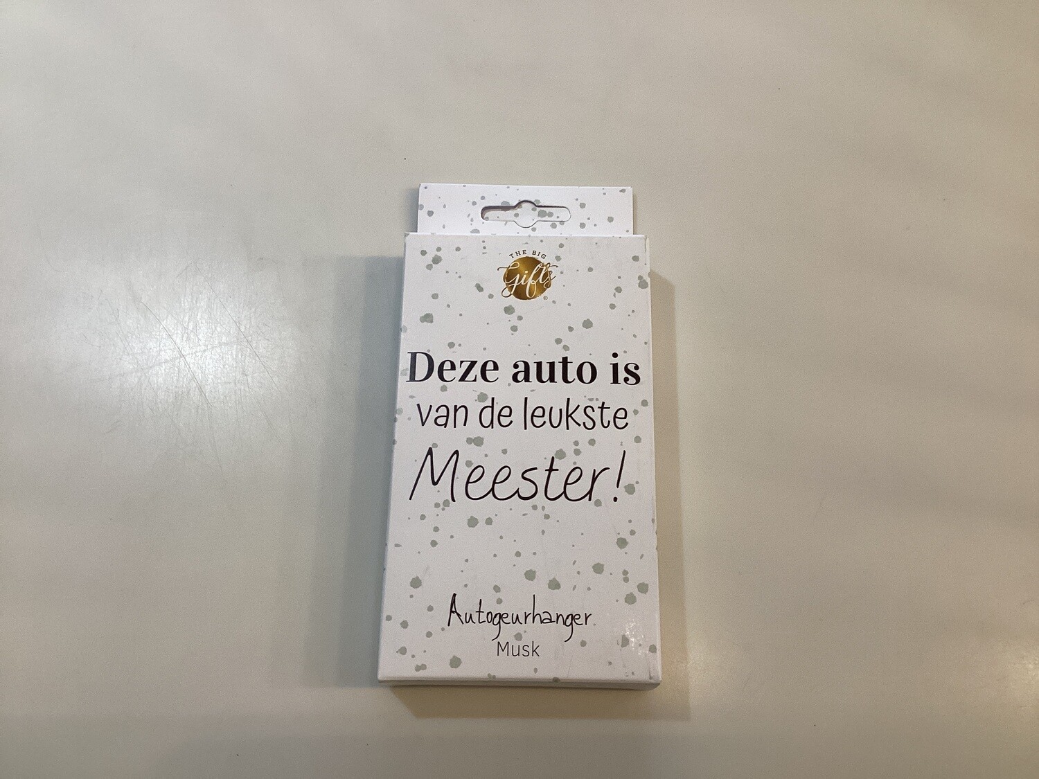 Autogeurhangers Meester